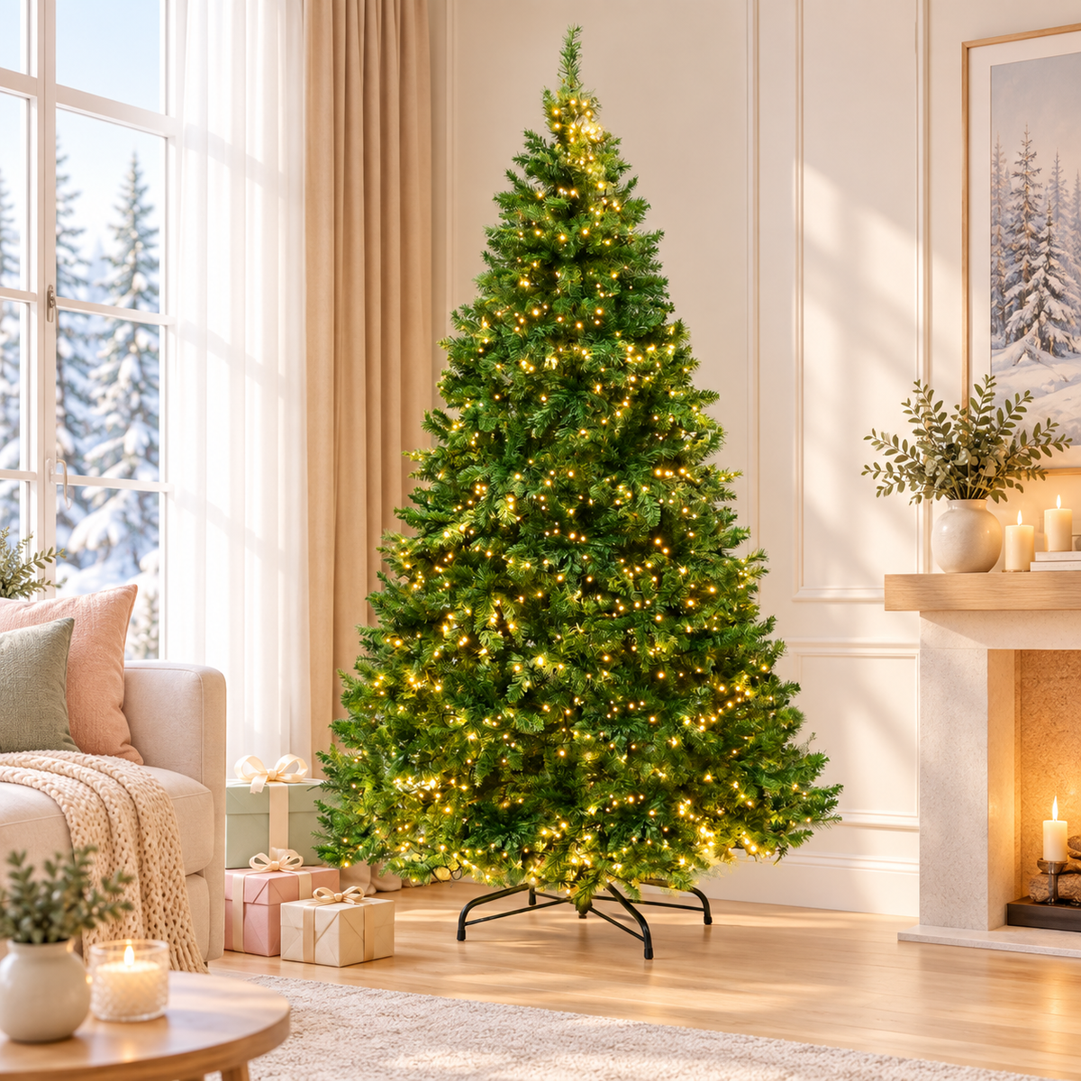 Jingle Jollys Christmas Tree 1.8m LED Xmas Tree Decorations 874 Tips