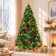 Jingle Jollys Christmas Tree 2.1m Xmas Tree Decoration 8 Light Mode Multi Colour