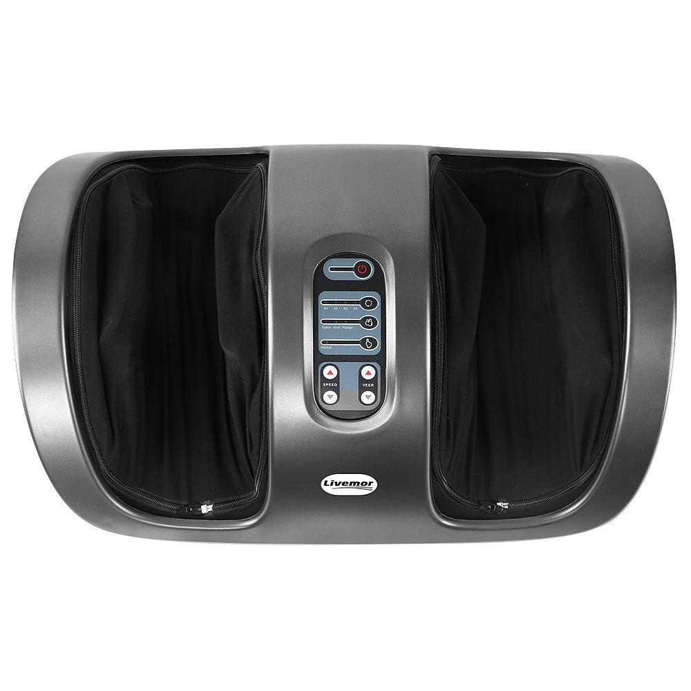 Livemor Foot Massager Shiatsu Massagers Electric Roller Kneading Leg Grey