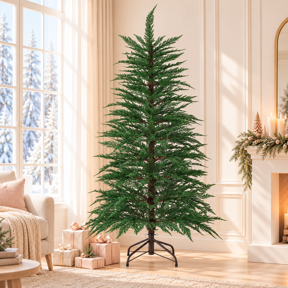 Jingle Jollys Christmas Tree 1.5M LED Xmas Tree Sparse 263 Tips Party Decoration