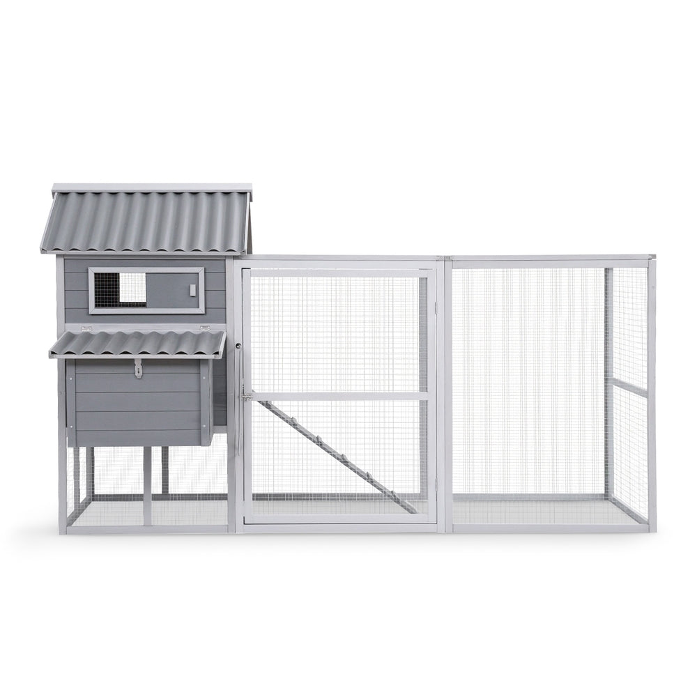 i.Pet Chicken Coop Rabbit Hutch Extra Large Wooden Run Bunny Cage Poultry House Outdoor