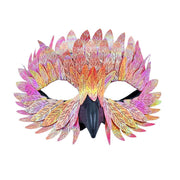 Owl Beak Face Mask Halfface Bird Face Cover for Masquerade Ball Party Halloween Mardi Gras Costumes Fancy Dress - Yellow