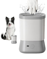 Electric Dog Paw Cleaner for Dogs，2 Speeds Automatic Dog Foot Paw Washer for Medium Large Cat Dog Pet(gray)