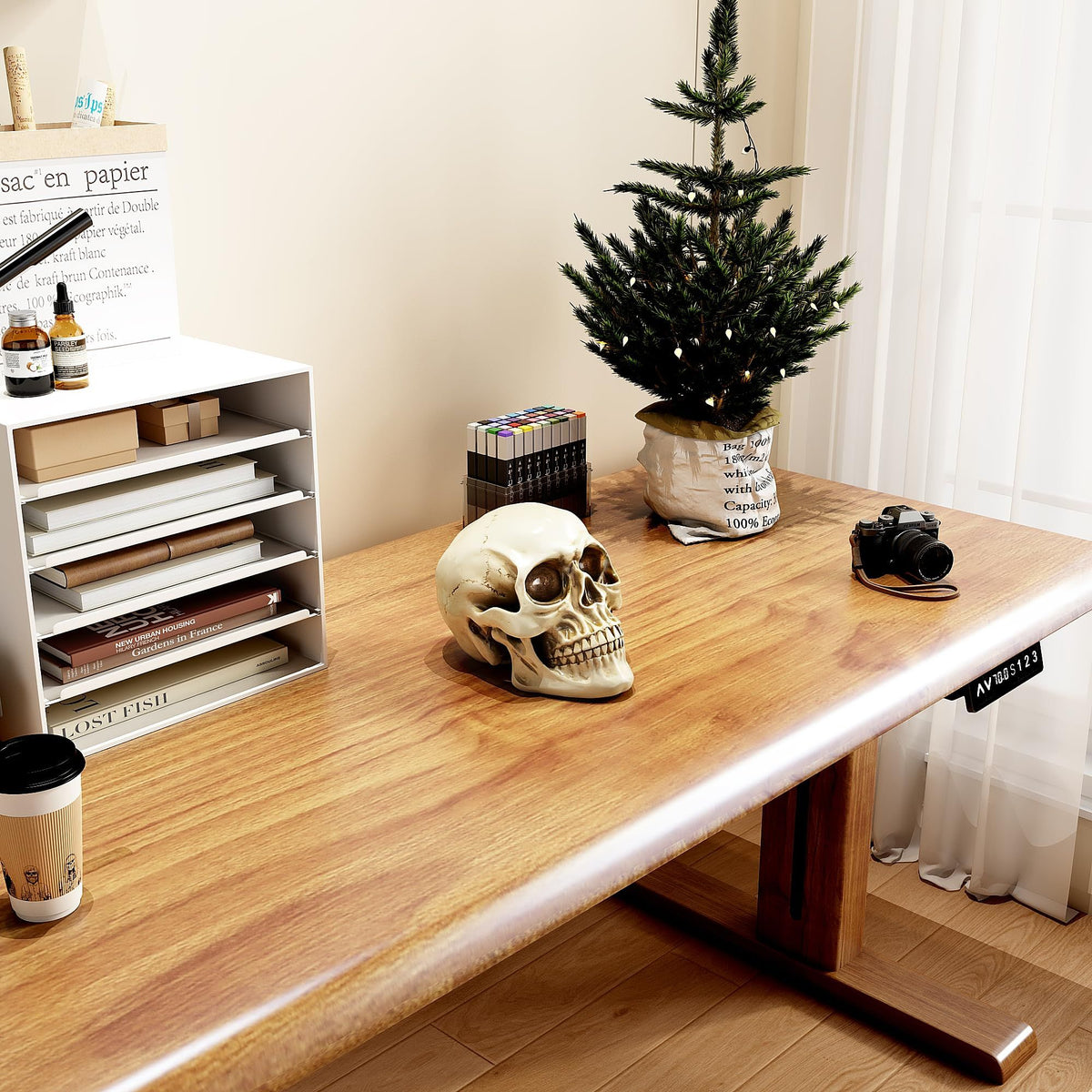 Full size 1:1, human life size skull model, 7.7 x 5.4 x 5.9 inch. It's perfect for Halloween party and home decorations.