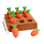 Dog Sniff Carpet Puzzle youth for Mental Stimulation Interactive Activity Mat with 9 Carrots Promotes Foraging Behavior and Reduces Stress