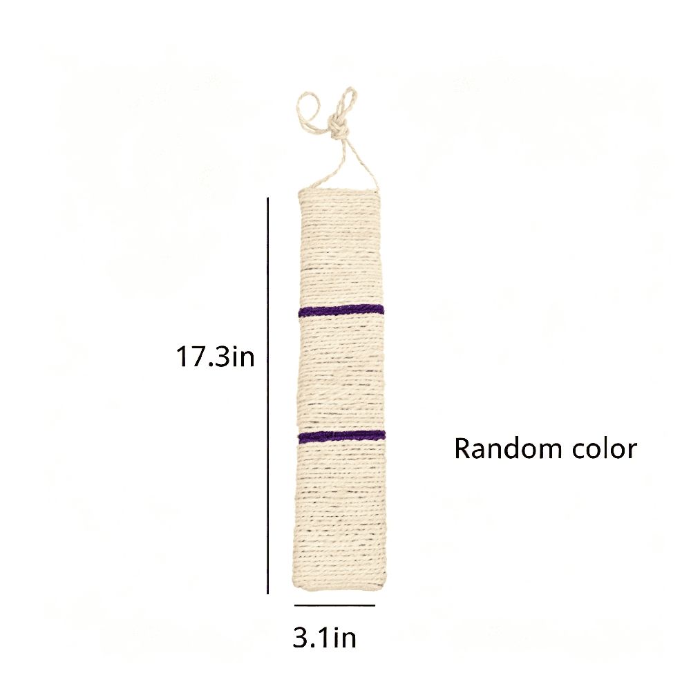 Hanging Sisal Cat Scratcher Pad for Indoor Cats for Home,Apartment,Window,Door,Nap - Random Color