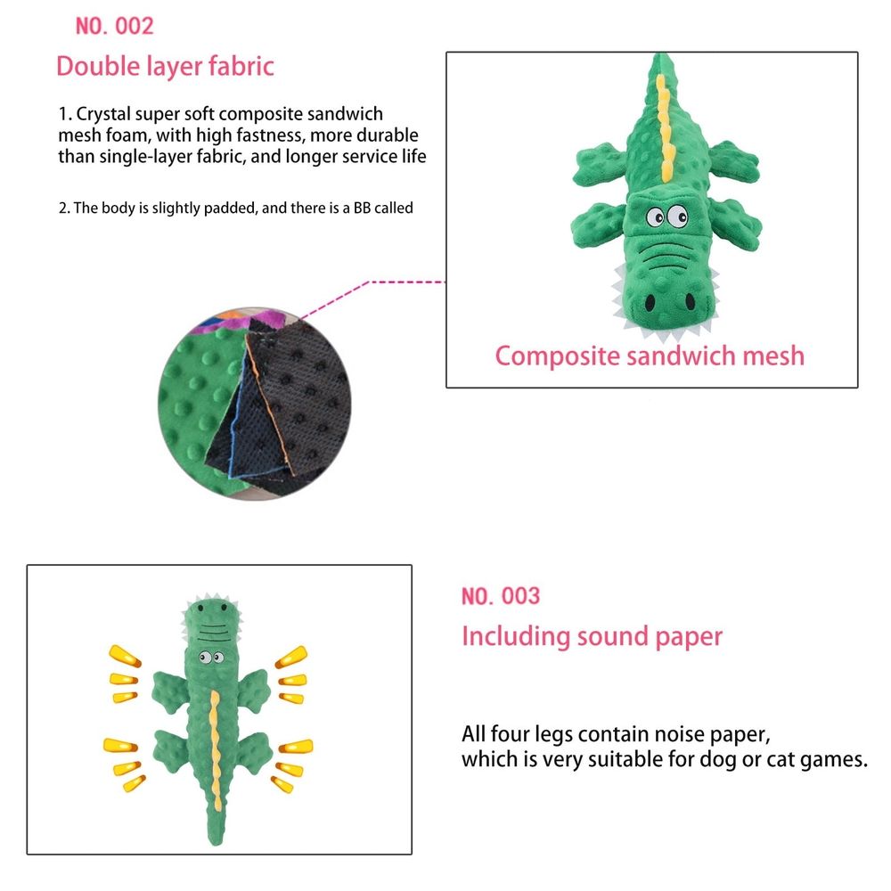 Action & Toy Figures Plush Pet Toy for Dogs & Puppies, Soft & Durable, Tough & Chew, Reinforced Seams
