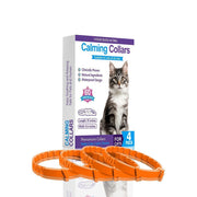 4 Pack Orange Cat Calming Collar 38cm | Christmas Energy Gift | Emotion Calming Anxiety Relief Collar