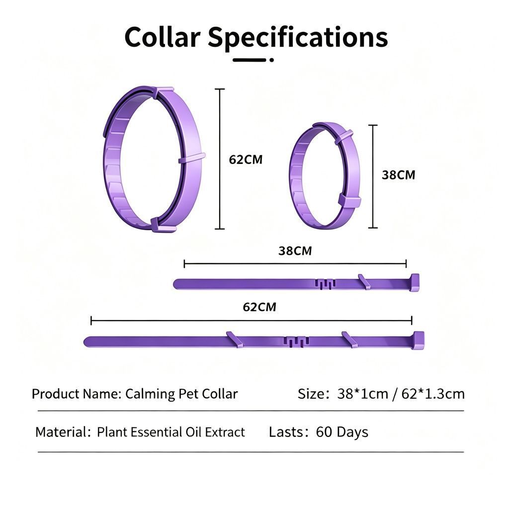 4 Pack Orange Cat Calming Collar 38cm | Christmas Energy Gift | Emotion Calming Anxiety Relief Collar