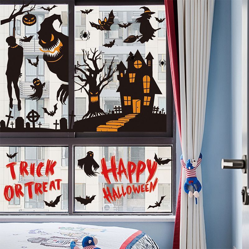 2Sets W05 Halloween Static Window Stickers (9 Sheets Per Set)
