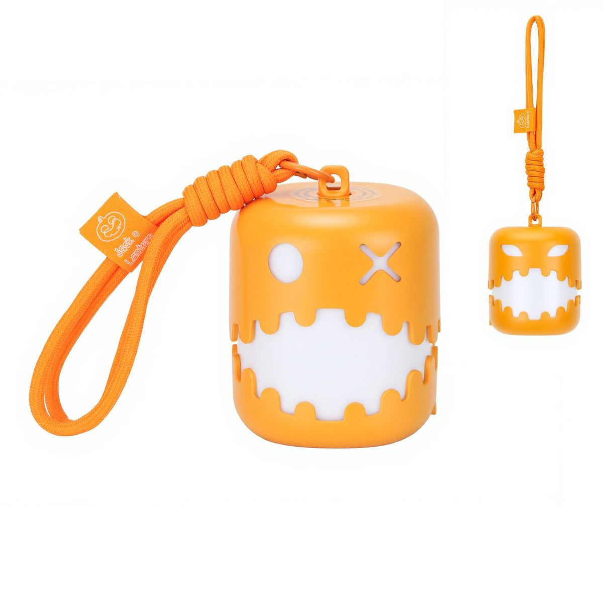 Fun Pumpkin Lantern RGB Color Changing Pull Switch Warm White Breathing Flash Lock Color PE Built-in Rechargeable Battery Portable Night Light