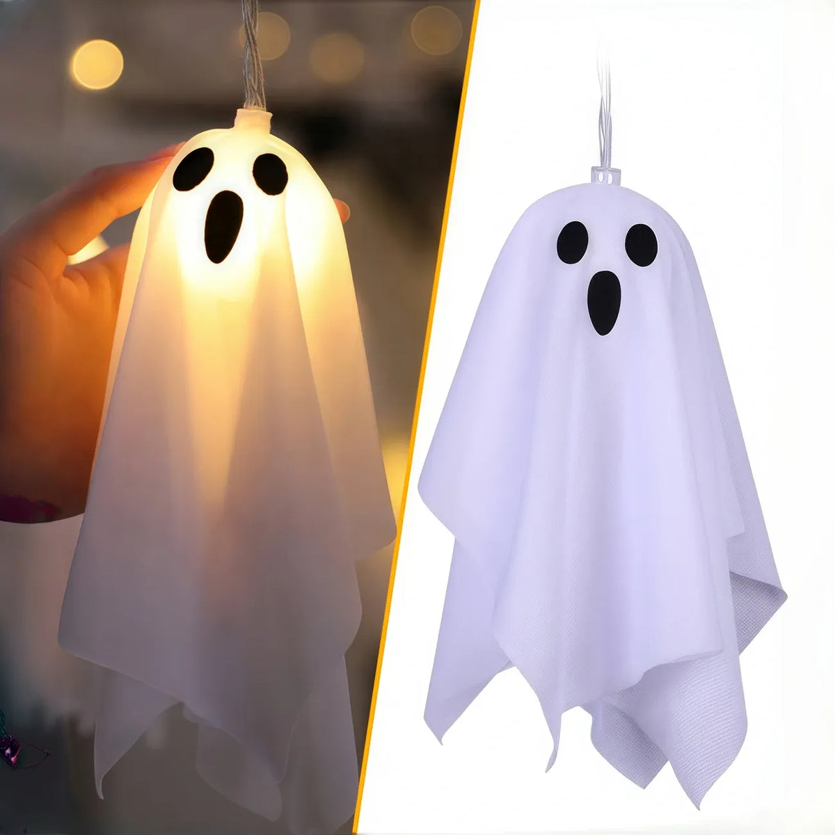 10-Pack Ghost Ice Stick Lights, 8 Lighting Modes, Battery Box Powered (Batteries Not Included), Must-Have for Haunted House, Yard & Party Decor.