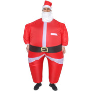 Santa Claus Cartoon Costumes Air Model Inflatable Costume Funny Dress Up Props Christmas Party Clothes Adult One Size