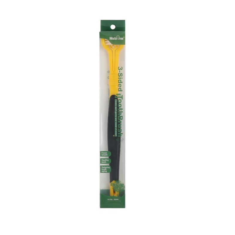 Pet Toothbrush, Cat and Dog Oral Cleaning - Yellow-Black