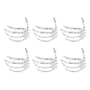 Wine Tableware Halloween Napkin Buckle Ghost Hand Napkin Ring Alloy Napkin Ring Silver