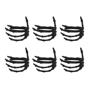 Wine Tableware Halloween Napkin Buckle Ghost Hand Napkin Ring Alloy Napkin Ring Black