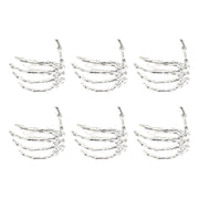 Wine Tableware Halloween Napkin Buckle Ghost Hand Napkin Ring Alloy Napkin Ring Silver