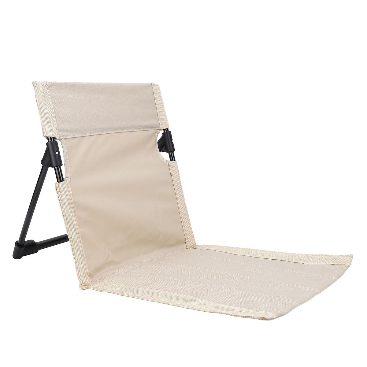 Camping Folding Chair Lightweight Comfortable Lounge Chair Single Lazy Chair with Backrest For Outdoor Camping Fishing Khaki