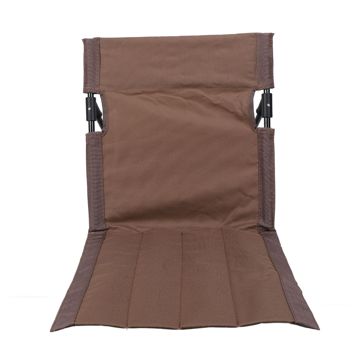 Camping Folding Chair Lightweight Comfortable Lounge Chair Single Lazy Chair with Backrest For Outdoor Camping Fishing Brown