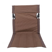 Camping Folding Chair Lightweight Comfortable Lounge Chair Single Lazy Chair with Backrest For Outdoor Camping Fishing Brown