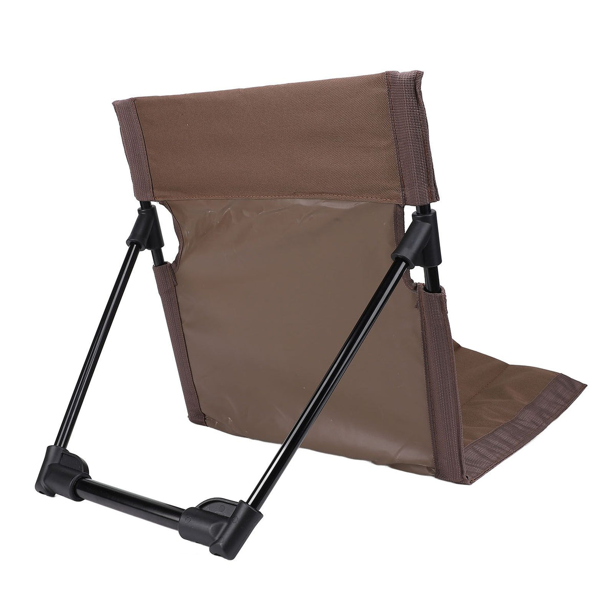 Camping Folding Chair Lightweight Comfortable Lounge Chair Single Lazy Chair with Backrest For Outdoor Camping Fishing Brown
