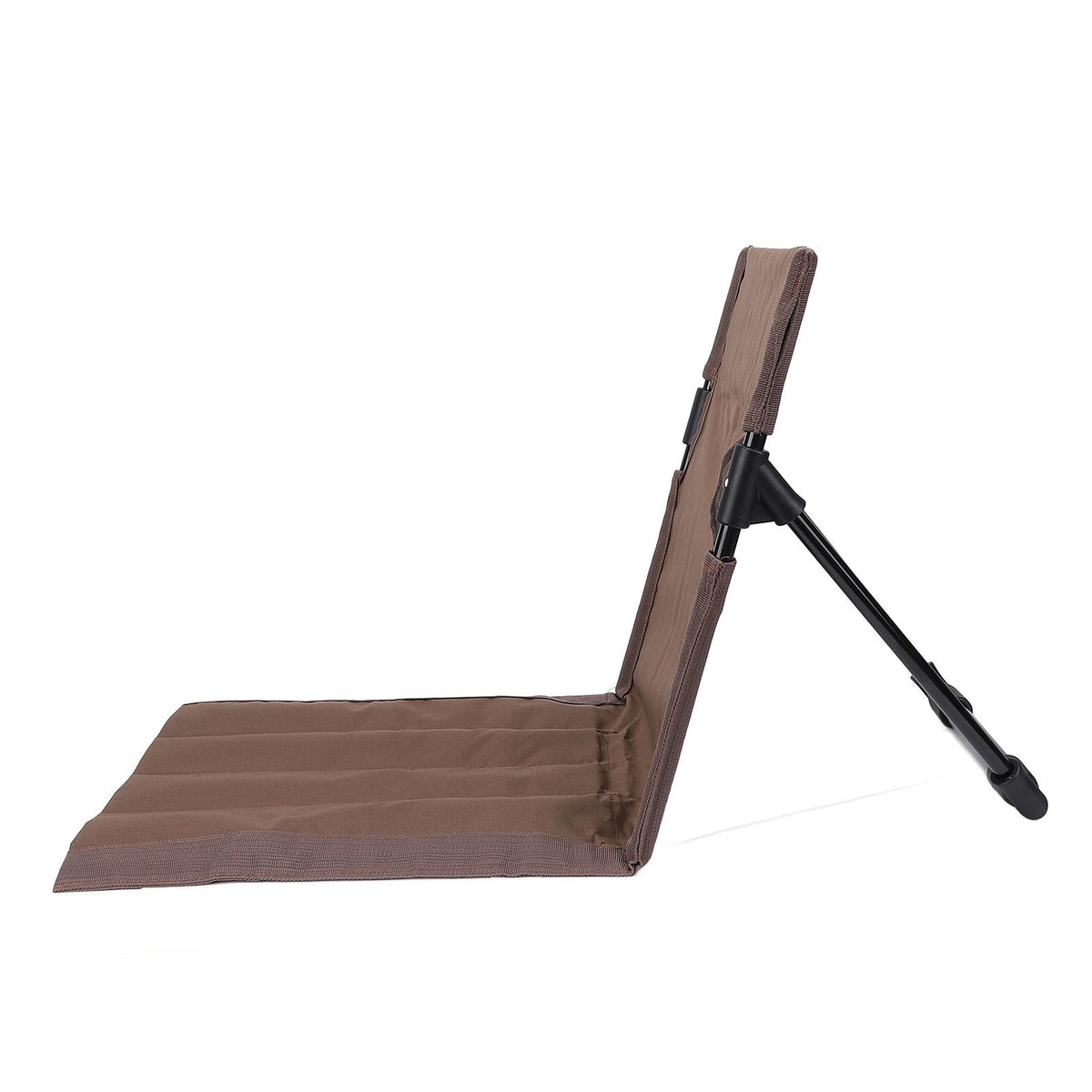 Camping Folding Chair Lightweight Comfortable Lounge Chair Single Lazy Chair with Backrest For Outdoor Camping Fishing Brown