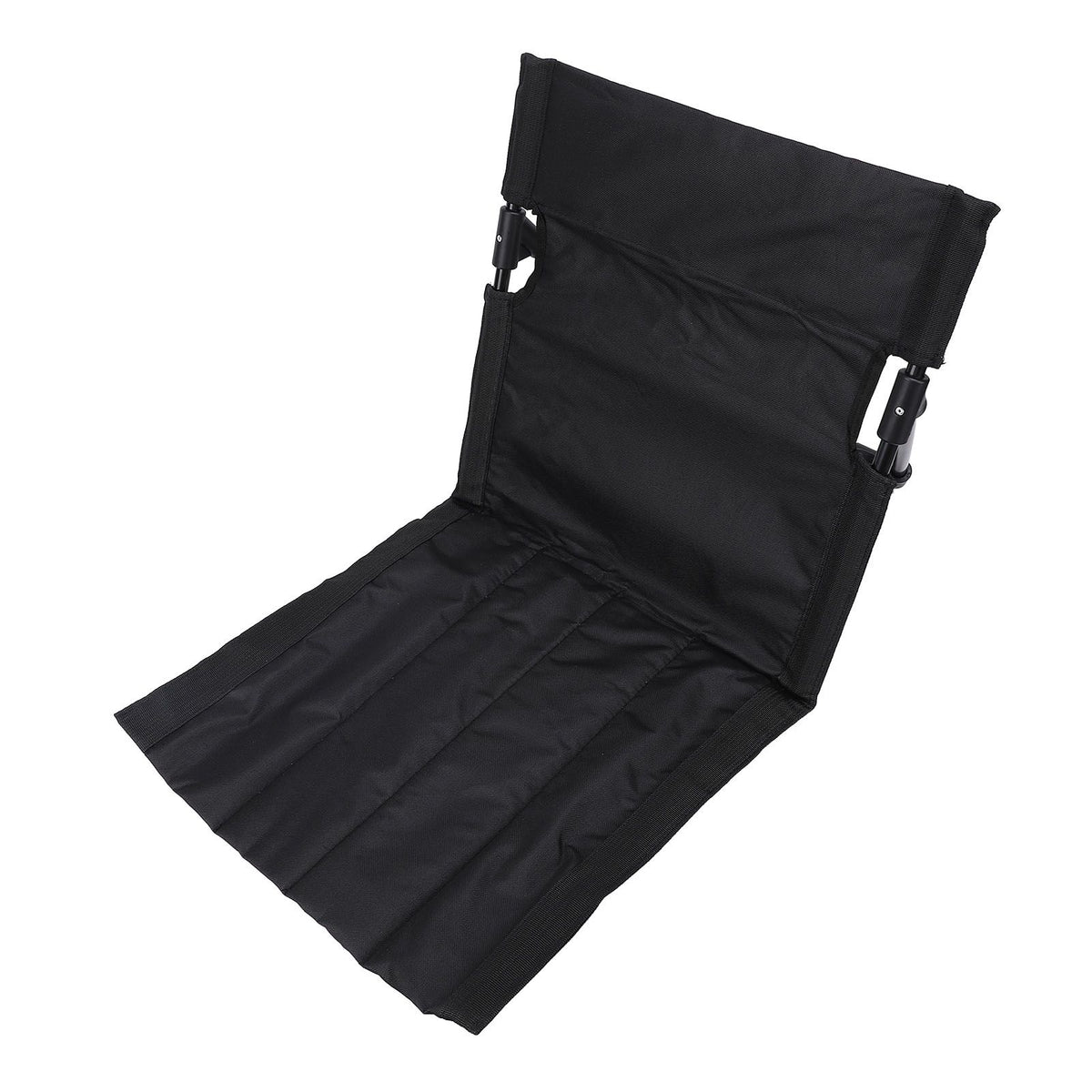 Camping Folding Chair Lightweight Comfortable Lounge Chair Single Lazy Chair with Backrest For Outdoor Camping Fishing Black