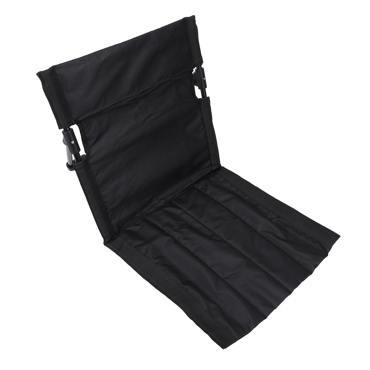 Camping Folding Chair Lightweight Comfortable Lounge Chair Single Lazy Chair with Backrest For Outdoor Camping Fishing Black