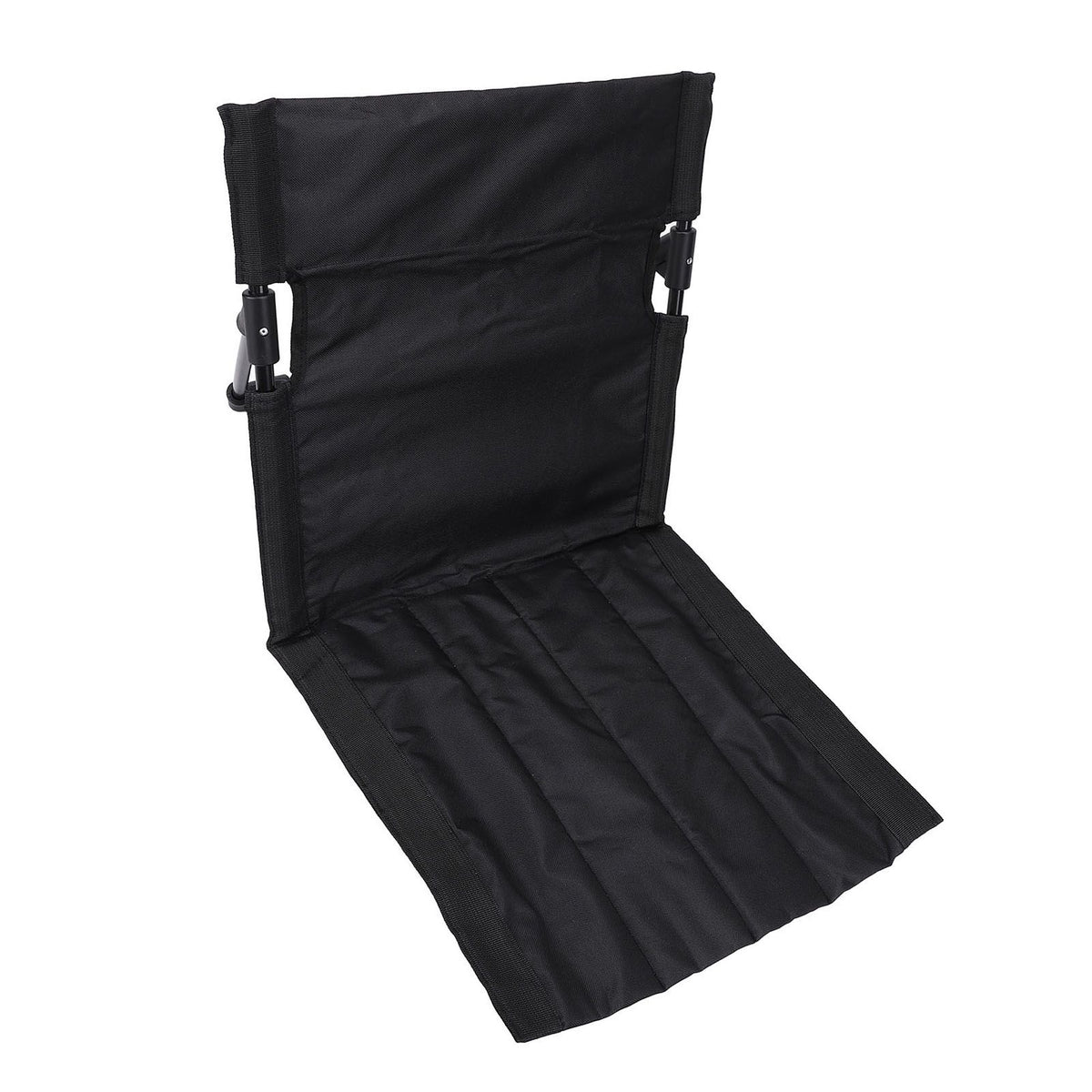 Camping Folding Chair Lightweight Comfortable Lounge Chair Single Lazy Chair with Backrest For Outdoor Camping Fishing Black