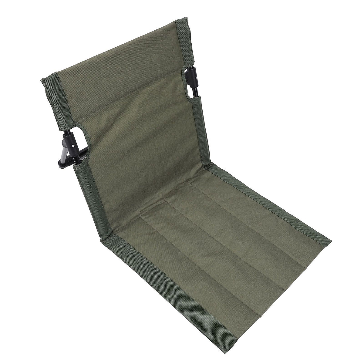 Camping Folding Chair Lightweight Comfortable Lounge Chair Single Lazy Chair with Backrest For Outdoor Camping Fishing Green