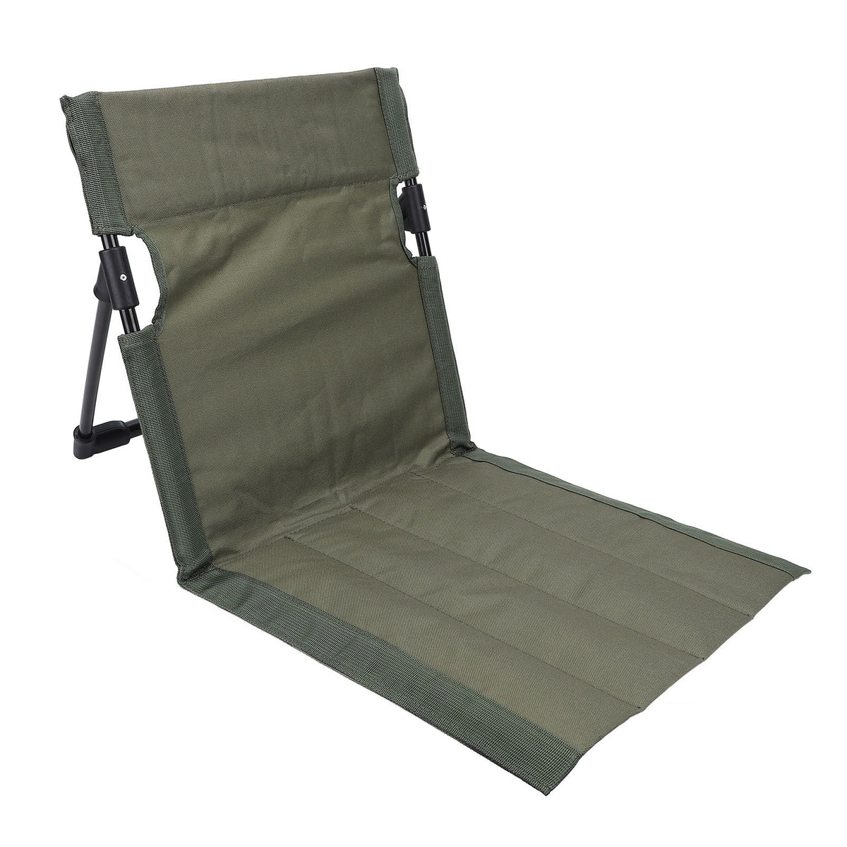 Camping Folding Chair Lightweight Comfortable Lounge Chair Single Lazy Chair with Backrest For Outdoor Camping Fishing Green