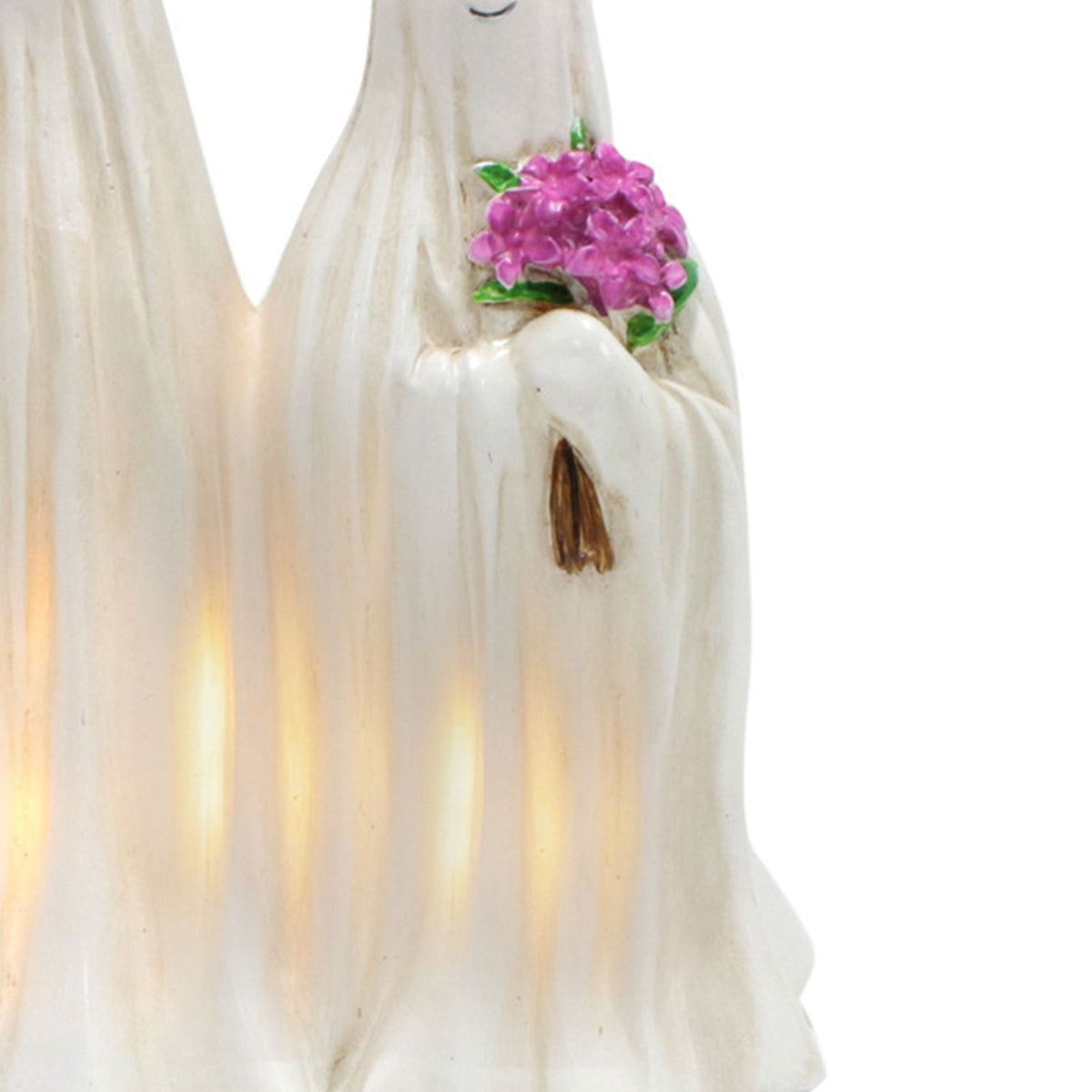 Halloween Yard Ghost Decoration Synthetic Resin Night Light Outdoor Ghost Ornament for Household Garden Lawn