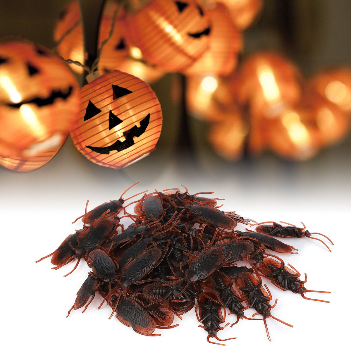 100Pcs Fake Cockroach Gifts for Party Prank Funny Trick Joke Special Halloween Party
