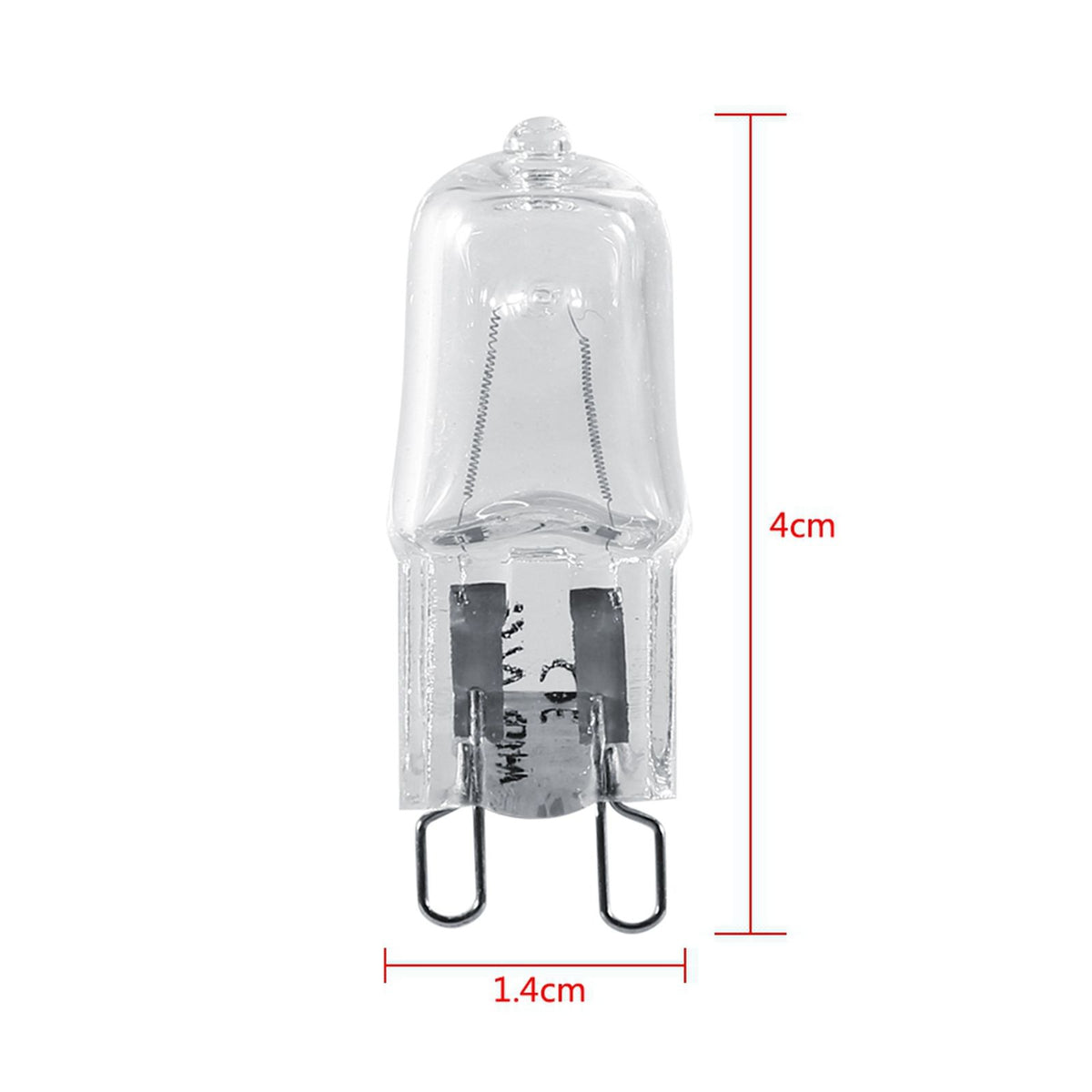 10Pcs G9 Base Halogen Light Bulb 120V 40W Lighting Replacement Home Warm White Bright