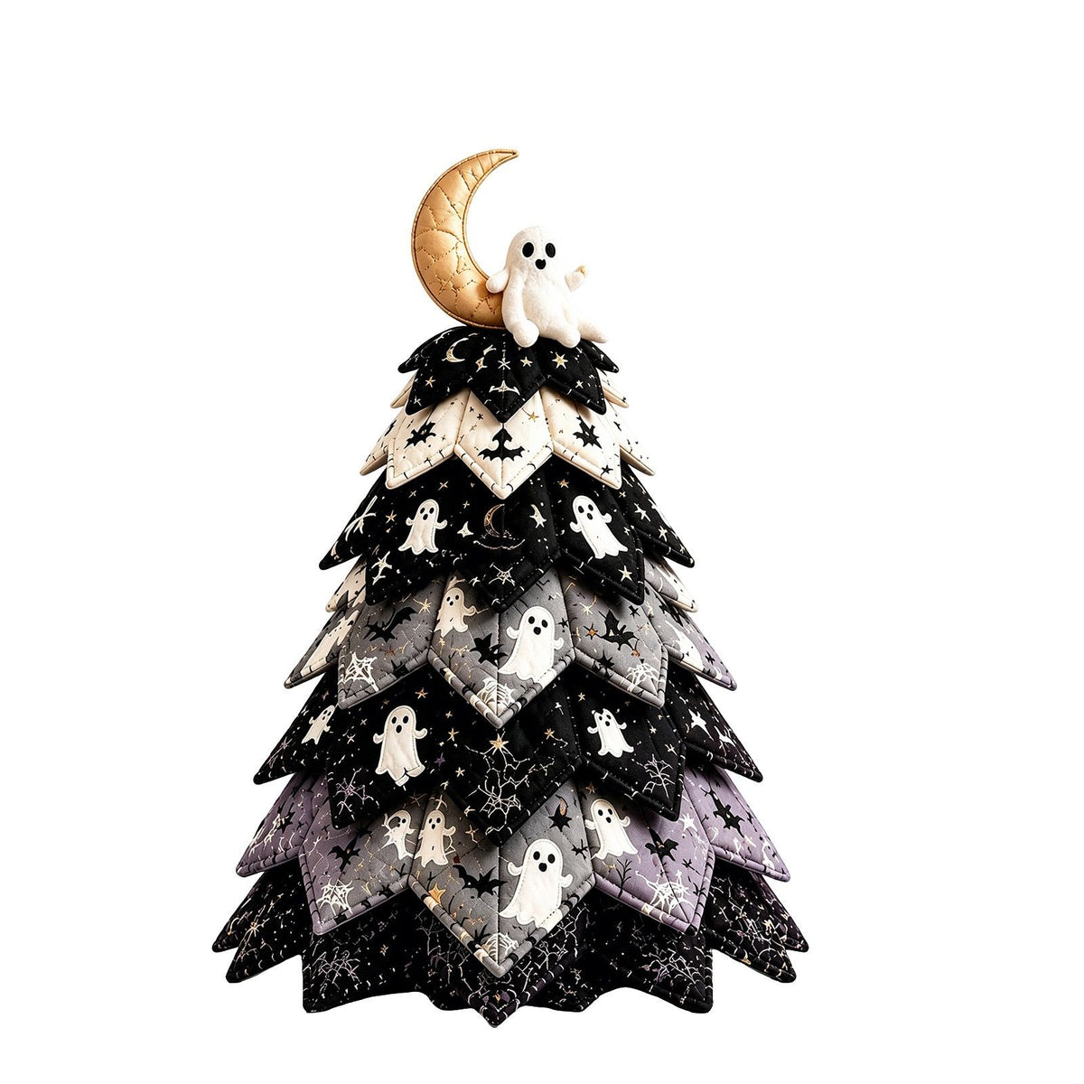 Spooky DIY Felt Halloween Tree Kit – Create a Whimsical Holiday Centerpiece with Pre-Cut Fabric, Plush Fill, and Adorable Ghostly Charms for Mantel, Desk, or Shelf Décor. (Large Spider)