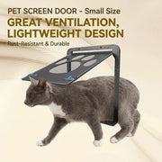 Self-Closing Pet Screen Door for Sliding Windows and Screens – Durable ABS Frame, Scratch-Resistant Mesh, Ideal for Cats and Small Dogs, Easy Installation, Keep Bugs Out While Letting Pets In (S,Black)