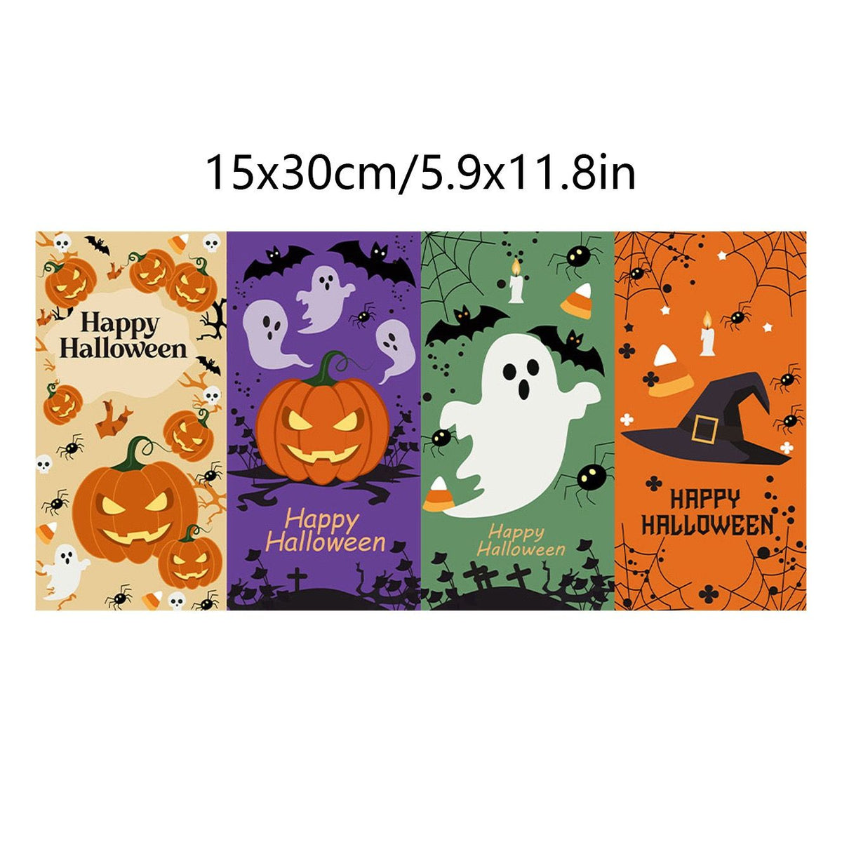 Spooky Fun Halloween Sticker Sheets for Gift Wrapping and Party Favors – 25 Sheets of 100 Adhesive Stickers with Pumpkins, Ghosts, Witches and Bats, Perfect for Bag Sealing and Seasonal Decor (25PCS)