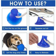 Multifunction Pet Molar Bite Toy Cleaning Teeth Safe Elasticity Soft for Dog Puppy Dog Rope Toys（blue）