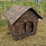 Cat Houses for Outdoor Cats,Feral Cats House,Weatherproof Warm and Insulated Cat House Stray Cats Shelter Shabby Chic,Small-Houses