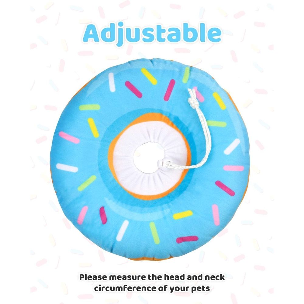Adjustable Cat Cone Collar Soft, Donut Cat Recovery Collar, Cone for Cat After Surgery, Cat Neck Cone, Elizabethan Collar for Cat and Kitten