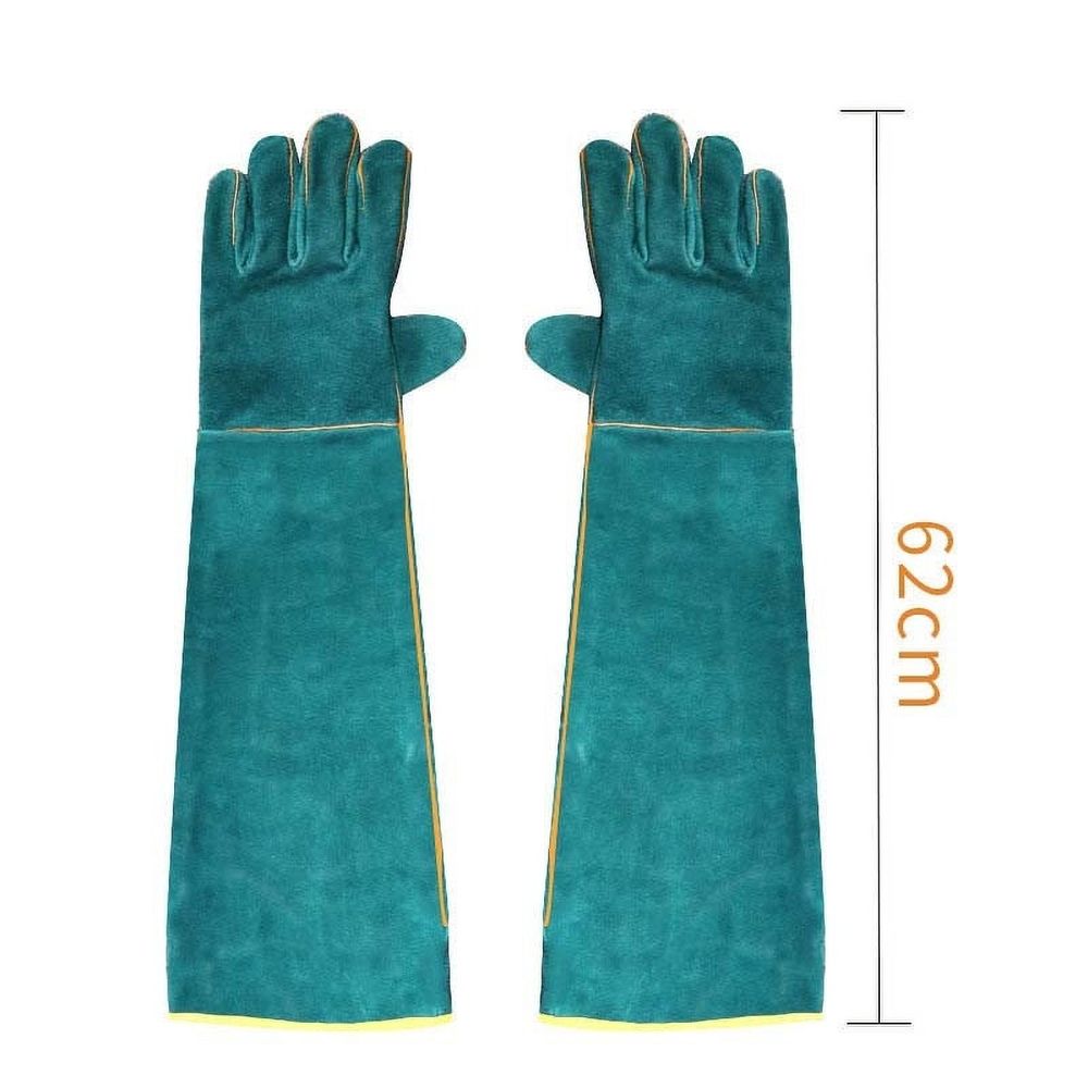 Clearance Reptile Anti-Bite Gloves Pet Protective Gloves for Monitor Lizard Snake Cat Dog Bite Proof Durable Comfortable Washable for Veterinarians Breeders