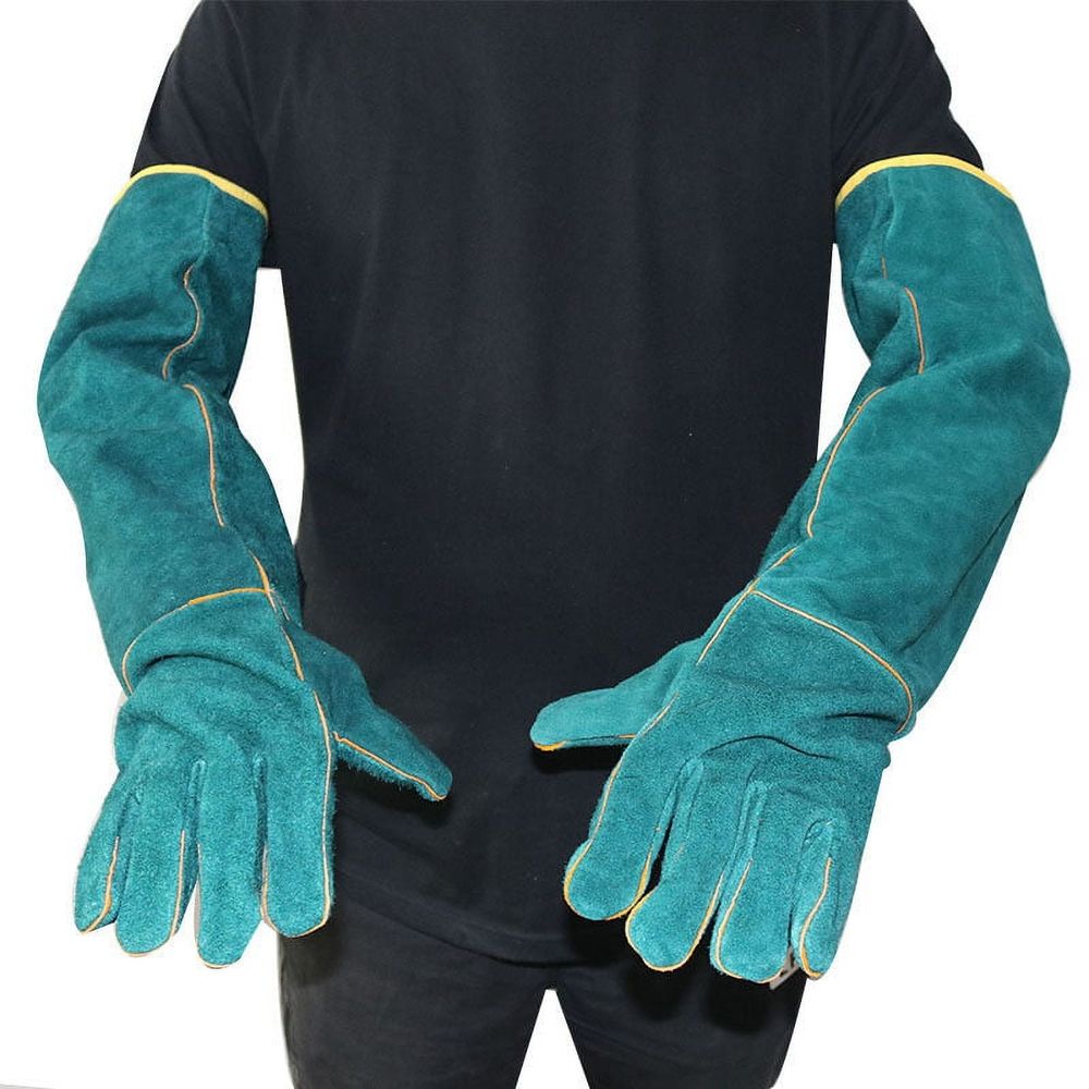 Clearance Reptile Anti-Bite Gloves Pet Protective Gloves for Monitor Lizard Snake Cat Dog Bite Proof Durable Comfortable Washable for Veterinarians Breeders