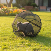 Clearance!360° Panoramic Rolling Cat Playpen - Indoor & Outdoor Safe Enclosure, One-Click Setup & Easy Storage, Breathable & Washable