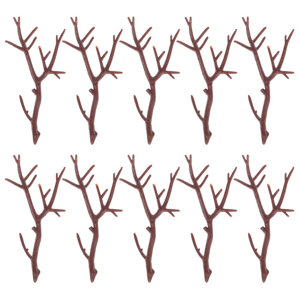 20 Pieces Faux Deer Antlers for Crafts, Christmas Decorations, Holiday Accessories and Seasonal Home Decor