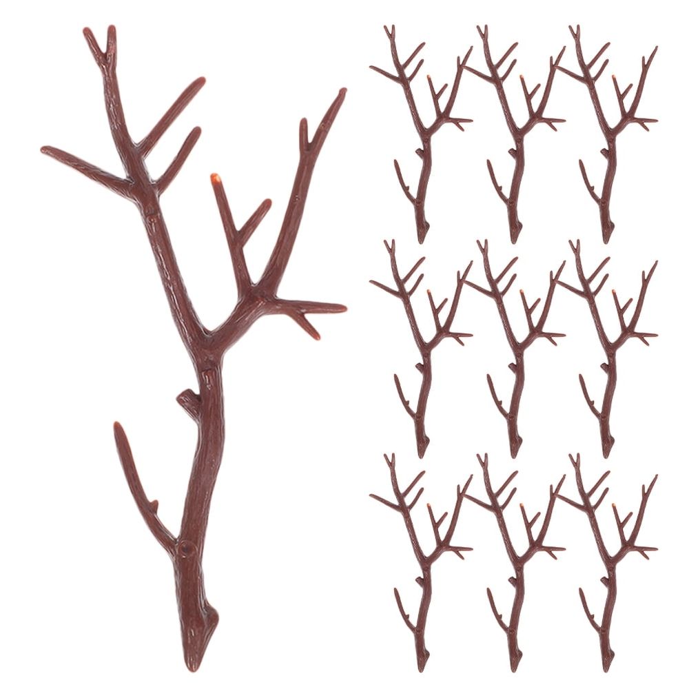 20 Pieces Faux Deer Antlers for Crafts, Christmas Decorations, Holiday Accessories and Seasonal Home Decor