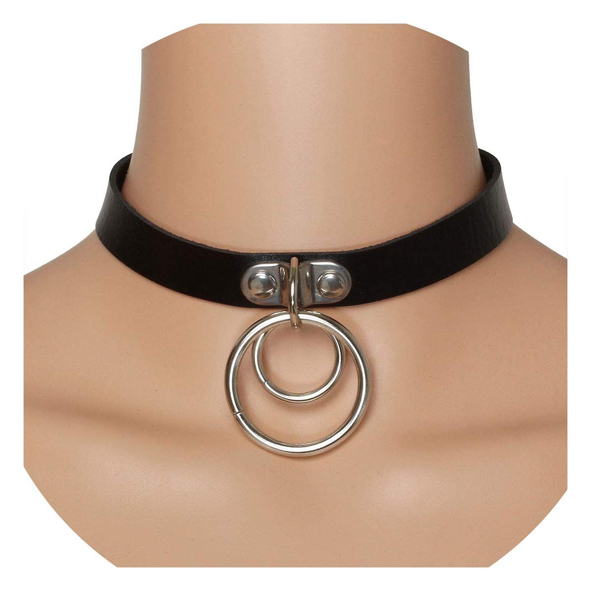 Vintage Punk Goth Studded Rivet Pu Leather Collar Choker Necklace with Spikes Adjustable Halloween Chirstmas New Year Jewelry Gif