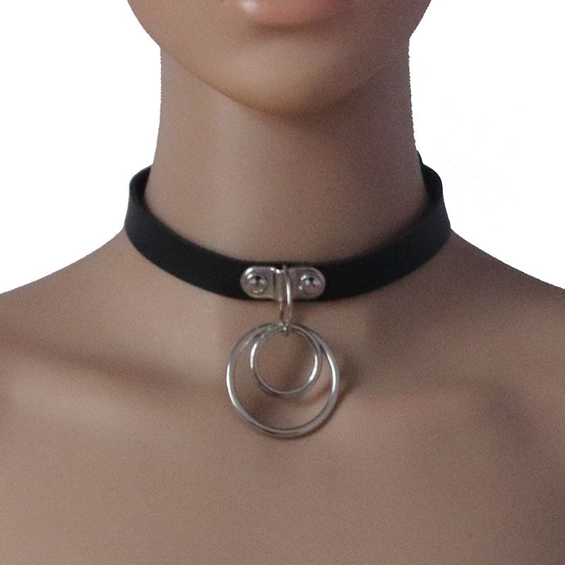 Vintage Punk Goth Studded Rivet Pu Leather Collar Choker Necklace with Spikes Adjustable Halloween Chirstmas New Year Jewelry Gif