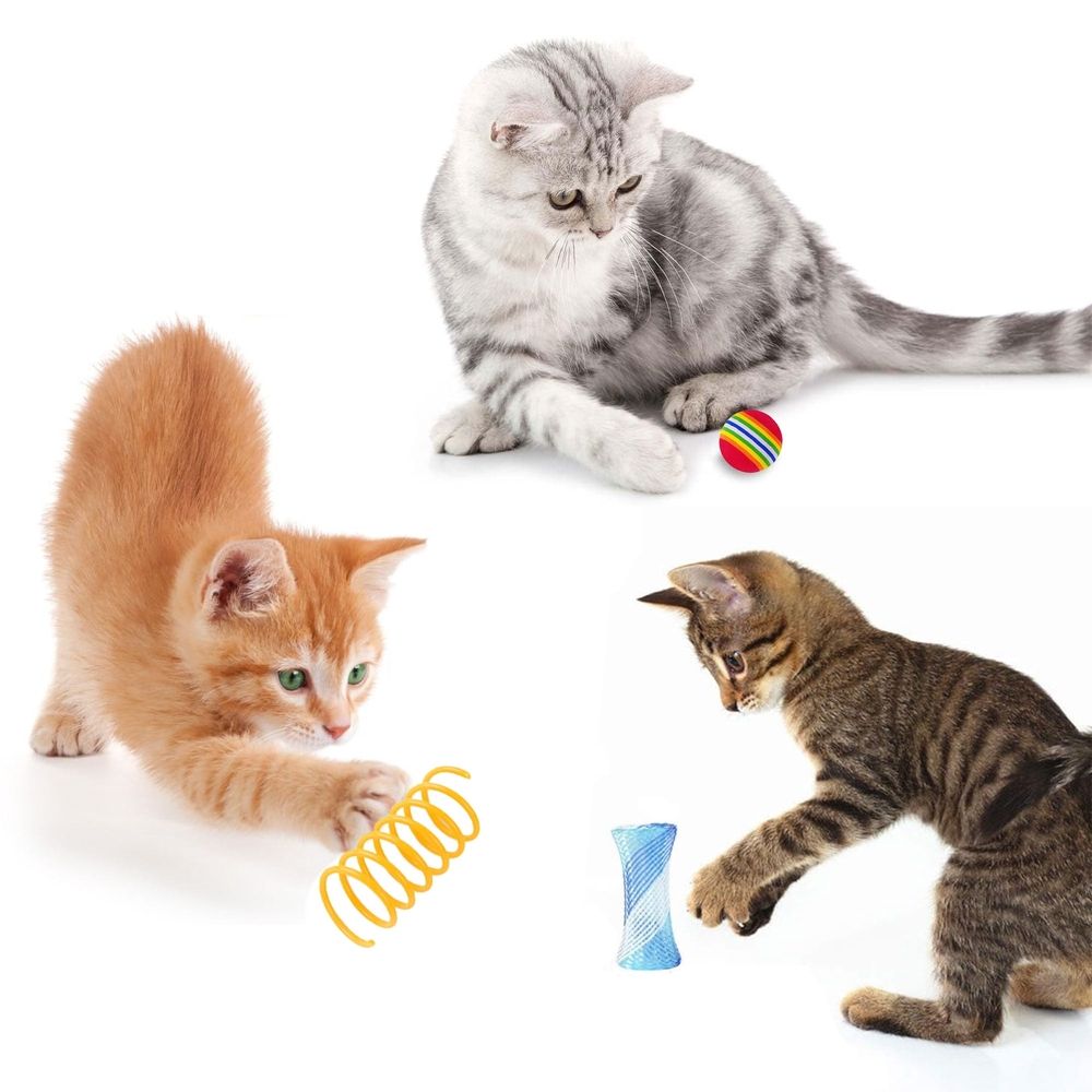 22pcs Pet Toys Combo Set - for Dogs,Cats & Rabbits Interactive T-Tunnel Cat Teaser Plush Mouse Set