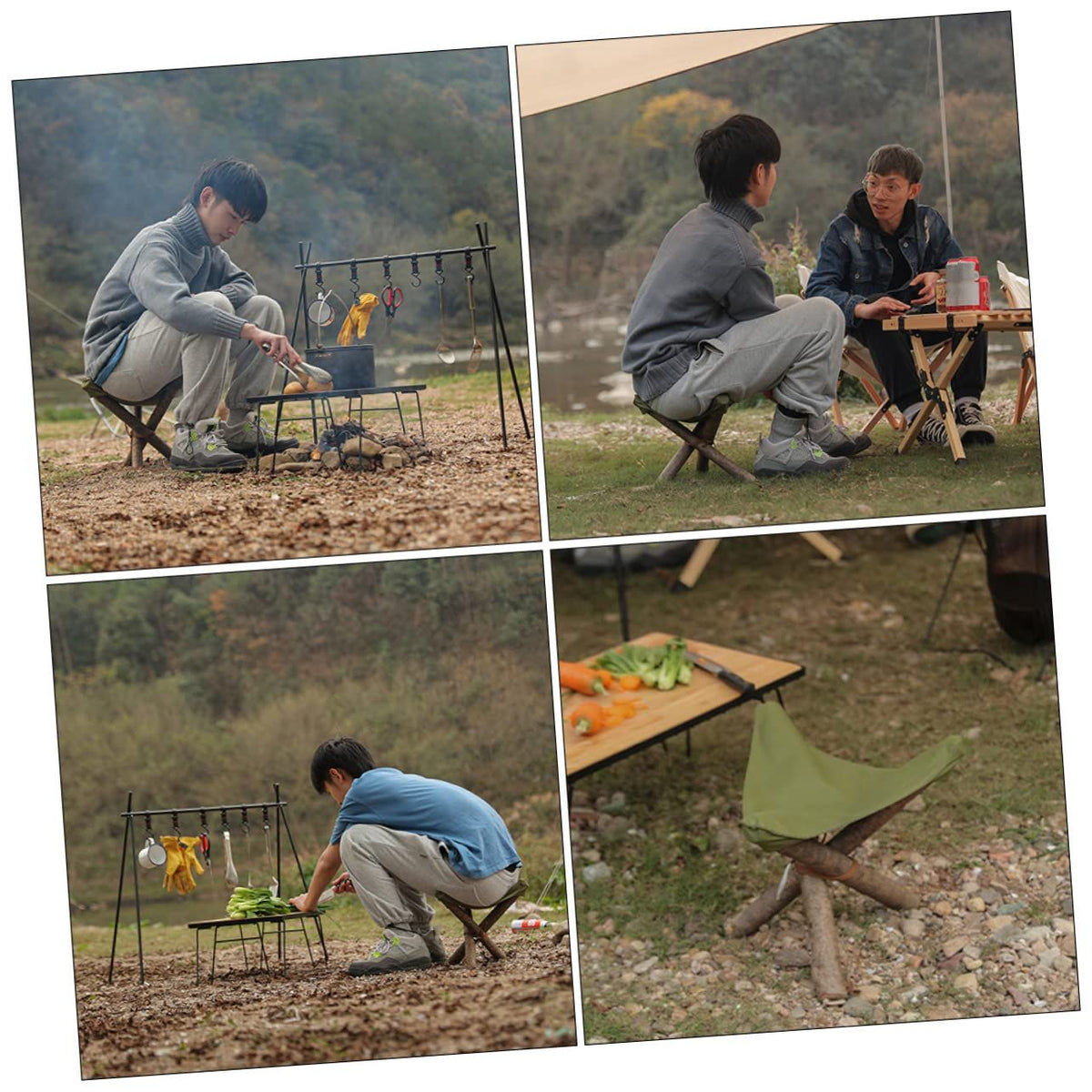Fishing Stool Portable Stool Tripod Stool Rope Folding Outdoor Chair Foldable Chairs for Outside Folding Chair Outdoor Fishing