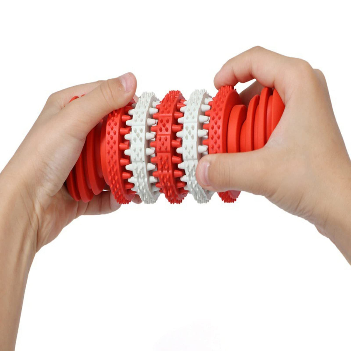 2 pcs Chew Toy for Medium & Large Dogs Natural Rubber Bone Non-Toxic Bite Resistant for Medium and Large Dog Labrador